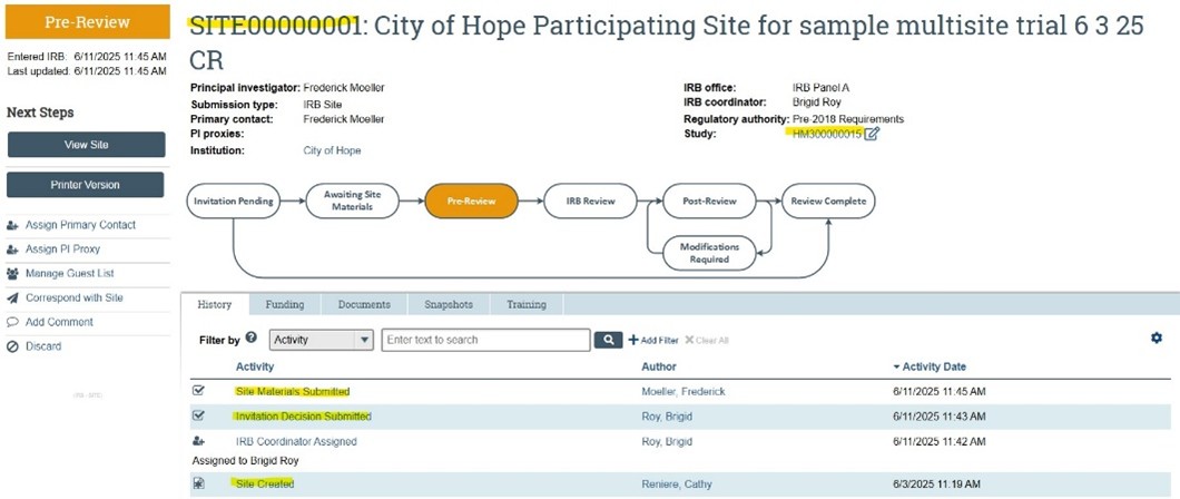 Adding pSites screenshot