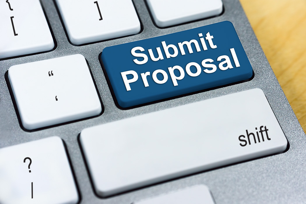 Submit proposal words on keyboard